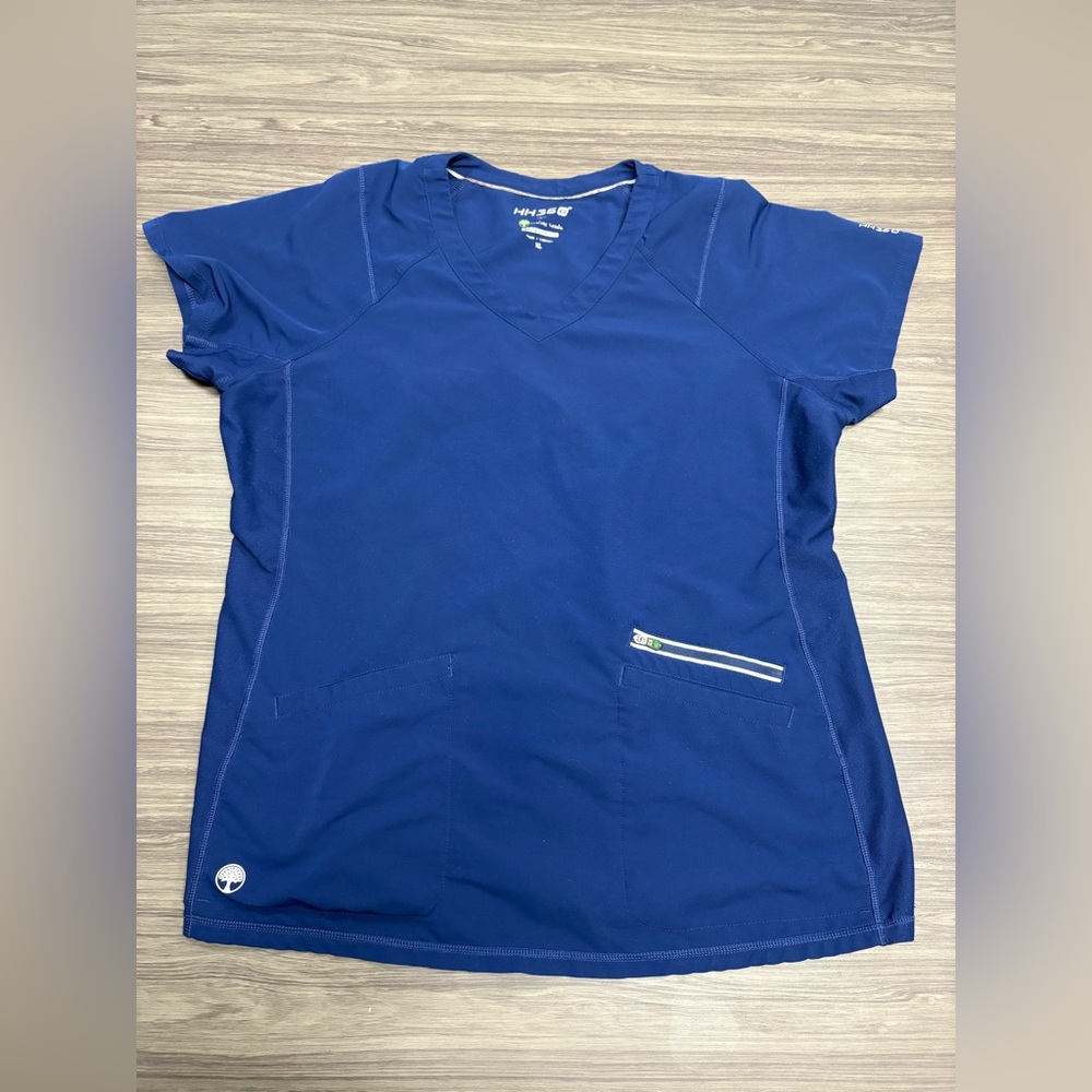 HH360 by Healing Hands Navy Scrub Top Size XL